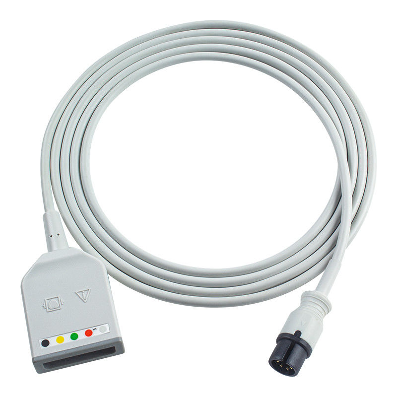 Mindray Datascope AAMI 6Pin Connector 5Lead ECG Trunk Adapter Cable 0010-30-12377 EV 6102 ECG Extension Cable Euro Style