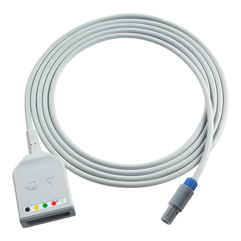 Biosys Lemo 6Pin 5Lead ECG Trunk Adapter Cable BPM-103 Tepas Kma800 ECG Extension Cable Euro Style