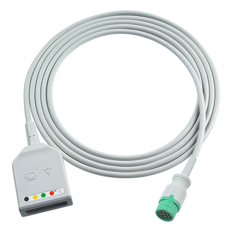 Fukuda Denshi 12Pin 5Lead ECG Trunk Adapter Cable Dynascope DS-7100 ECG Extension Cable Euro Style