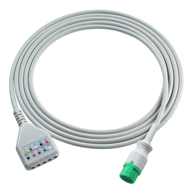 Biolight 12pin ECG Trunk Adapter Cable ECG Cable Din Style M7000 M8000A M8500 M9500 ECG Extension cables