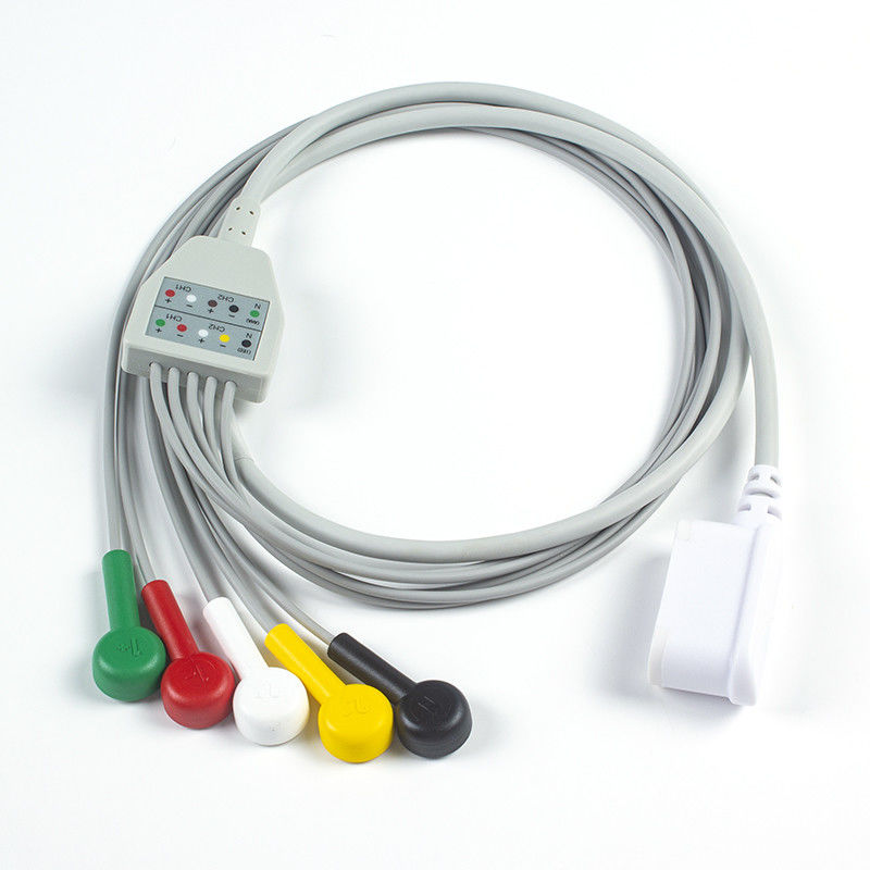Compatible GE SEER 1000 Leadwire Set 2104816-001 GE Seer 5 Lead IEC Snap 2067634-019 ( Order 1pcs  Get 1pcs Pouch Free)