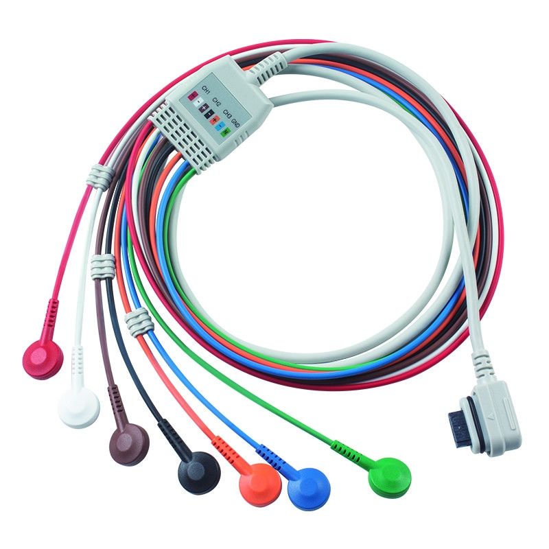 Compatible GE Healthcare 2008594-002 7-Lead ECG Telemetry Patient Cable Seer Light Order 5pcs  get 1pcs Pouch for free
