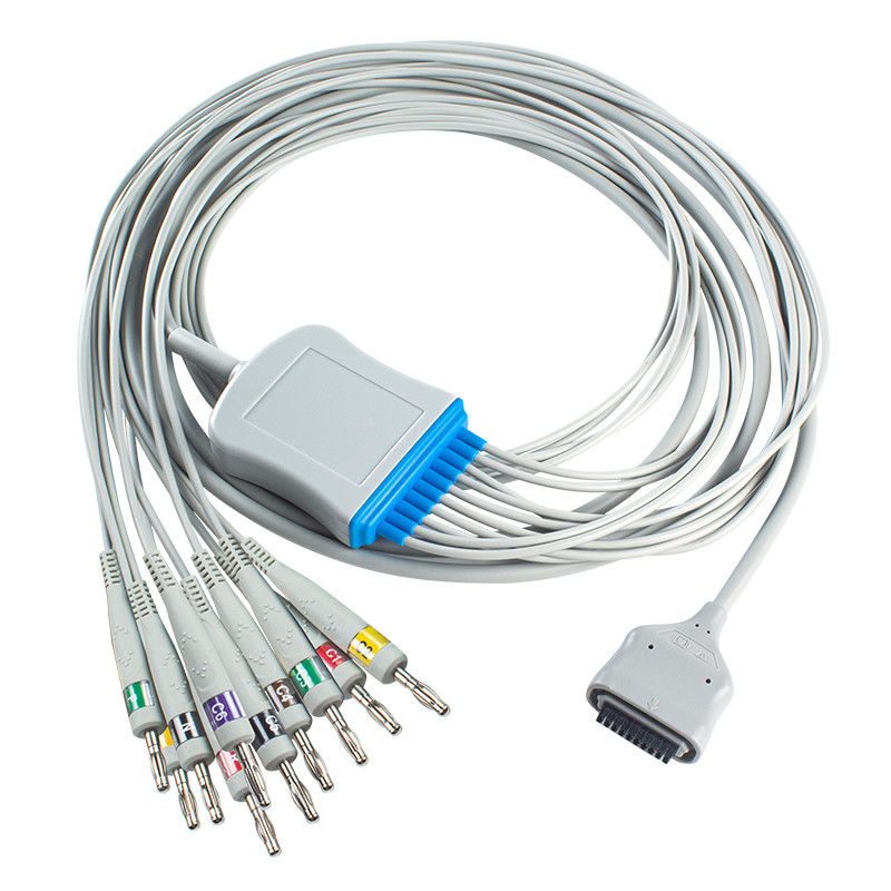 EDAN Dx12 10Lead ECG Holter Cable Banana For Trunk Cable Length 2.2M Compatibility