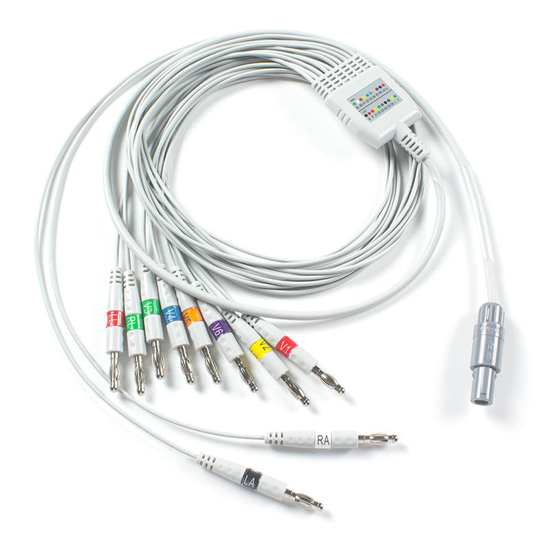 Compatible for Welch Allyn EKG Cable AHA Banana for PCR 100 Resting ECG, SE-PRO-600 Cardioperfect Pro Recorder