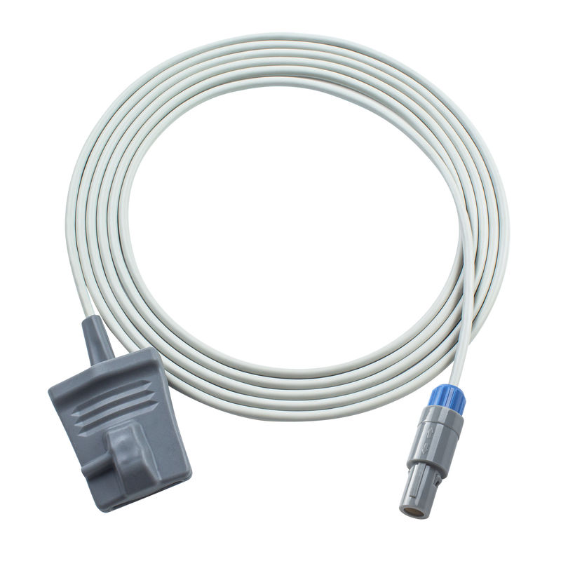 Compatible Trismed 7000K Adult Soft Tip Direct SpO2 Sensor 3.0M 5Pin Single Notch Digital Tech