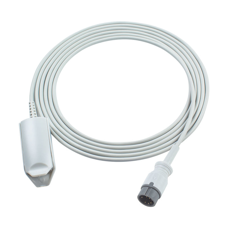 Compatible Zoncare SpO2 Test Cable for Zoncare PM7000D Probe 6Pin Adult Digital 3.0M PM7000C