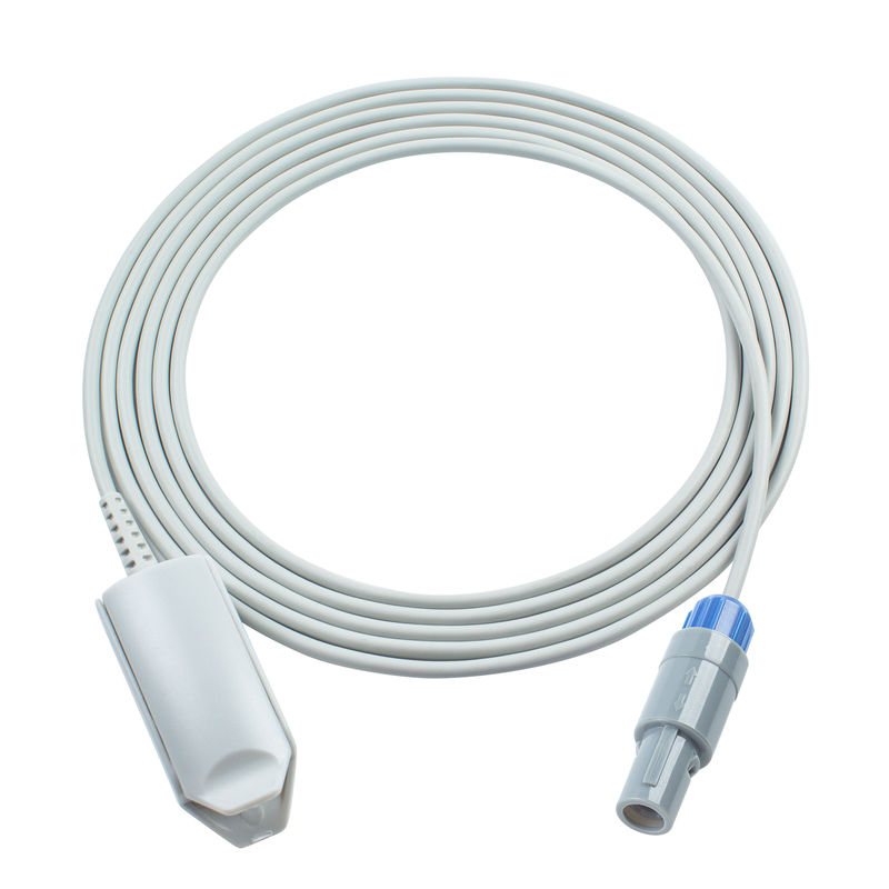 Compatible Hwatime Oxygen Monitor Cable SpO2 Test Cable 6Pin For Hwatime H6 H8 H9 3.0M Adult Finger Clip