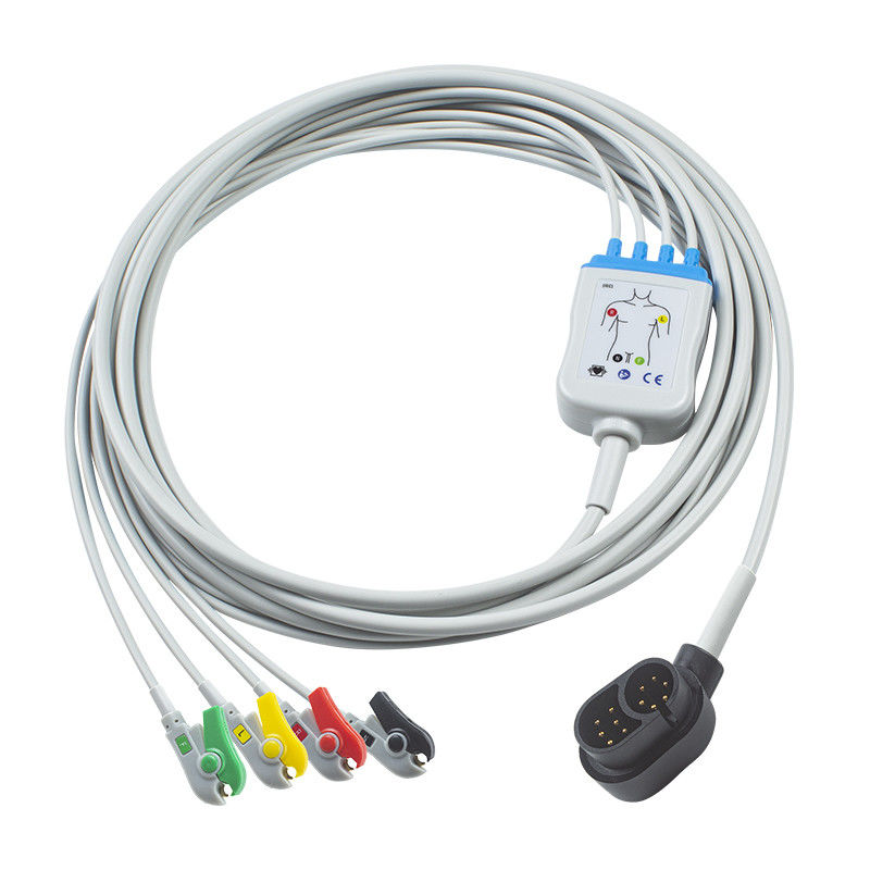 4 Lead ECG Cable for Welch Allyn 1500 IEC Grabber 24 Months Shelf Life Compatible