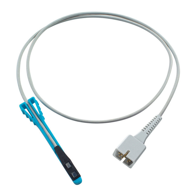 Compatible N-ellcor 7Pin Short SpO2 Sensor Animal Rectal Non-Oximax 1M