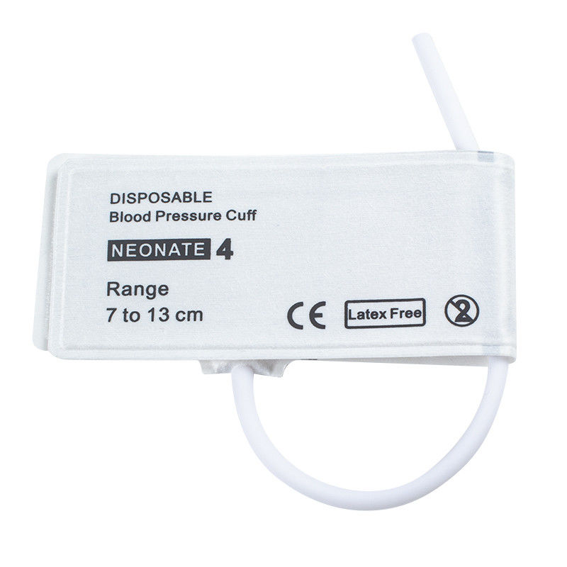 Single Tube Size 4 Disposable Neonate NIBP Cuff 7-13cm for Medical