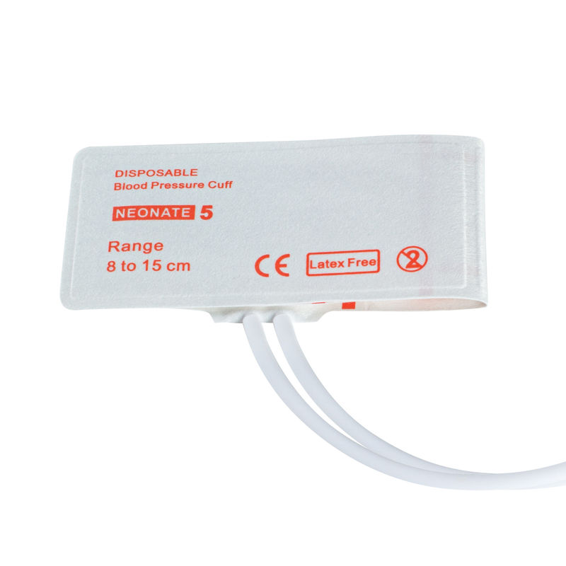 Double Tube Disposable Neonate NIBP Cuff Size 5 8-15cm for Accurate Blood Pressure Monitoring