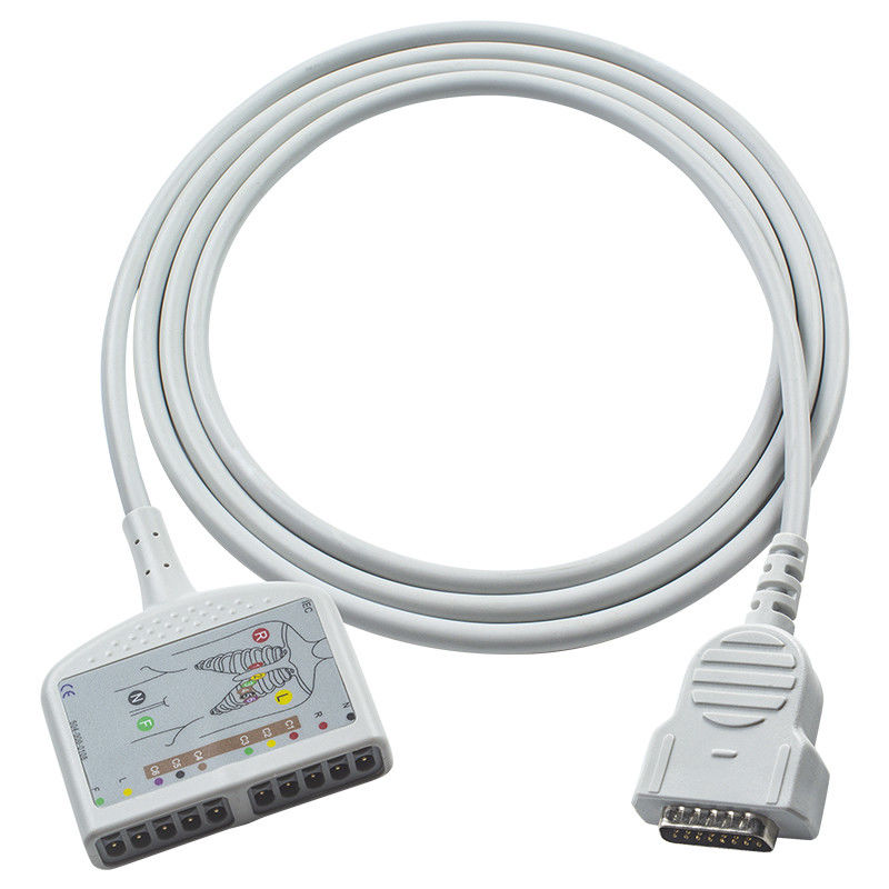 Flexible GE Healthcare Marquette EKG Trunk Cable 22341809 for Adult/Pediatric Monitoring