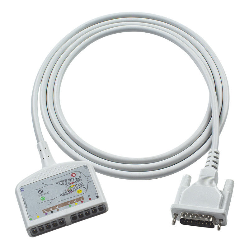 10Lead ECG Patient Cable Compatible For Schiller AT10, AT10 Plus, AT101, AT102, AT102-Plus, AT104, AT110