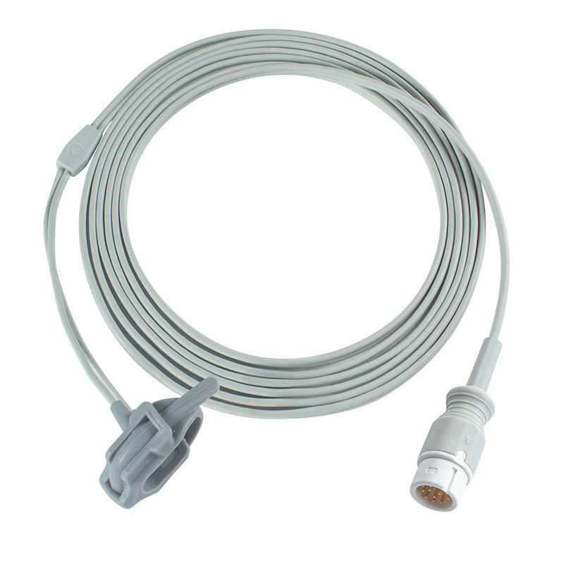 Grey Compatible Neonate SpO2 Probe for Medetec England SPO2 Sensor 12Pin 3.0M