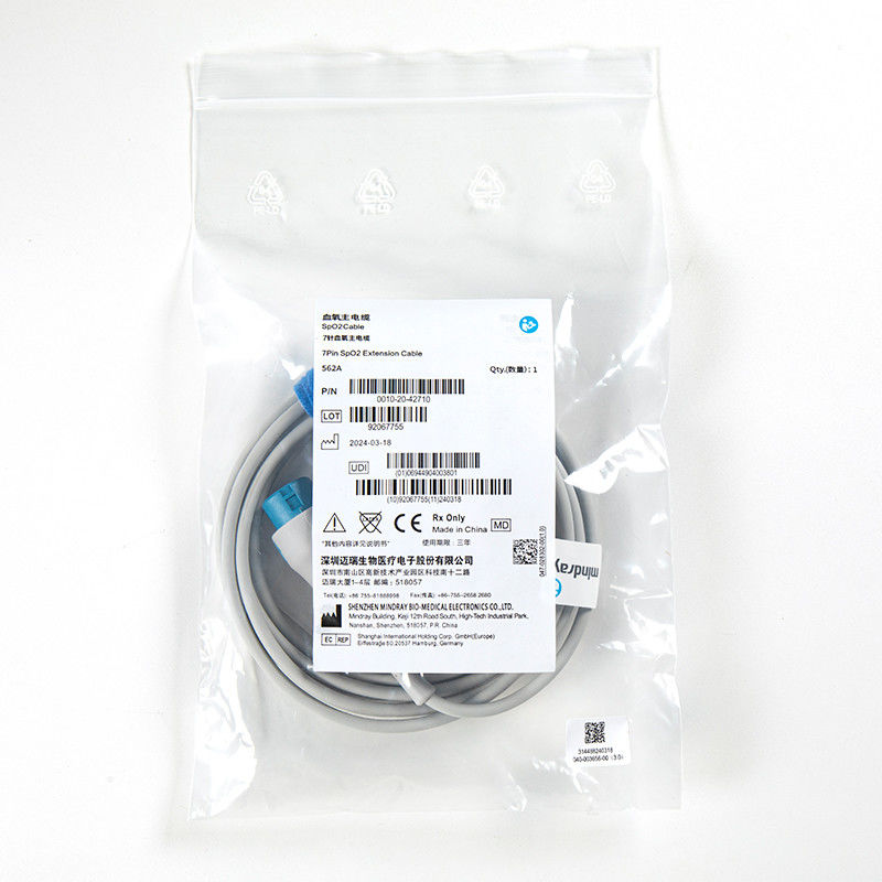 Original Mindray 562A Spo2 Adapter Cable 0010-20-42710 for Mindray T5/T8, IPM,IMEC, UMEC Series