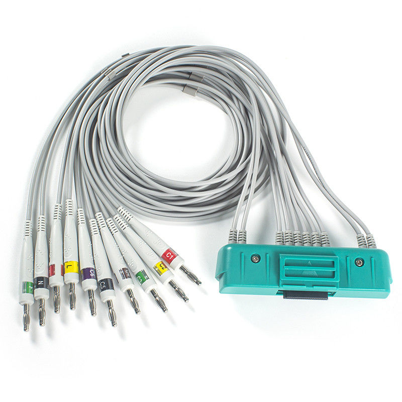 EKG Cable 10Lead IEC Banana 4.0mm For Nihon Kohden ECG-9320 ECG-9522P BR-911D