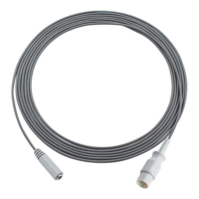 Compatible Air Shield 3Pin to Female Mono Plug Connector Temperature Adapter Cable 3.0M for Hospitals and Medical Equipment