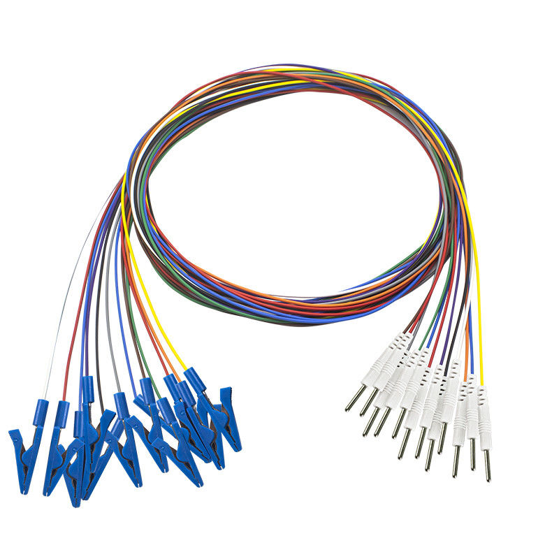 Din 2.0 plug Grabber EEG Cap Alligator Crocodile Clip Electrodes Plated gold EEG EMG Leadwires Electrode