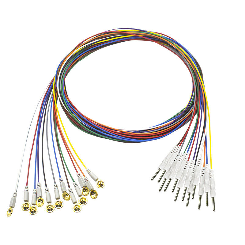 3.5 Mono Plug EEG Cup Type Gold Cap Electrodes EEG EMG Leadwires Electrode