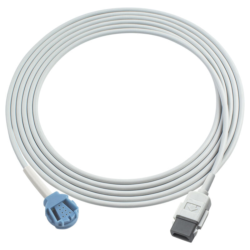 GE Datex Ohmeda OXY-MC3 SpO2 Sensor Cable 9-pin Datex TruSat Connector To Datex OxiTip SpO2 Adapter Extension Cable TruSat TD