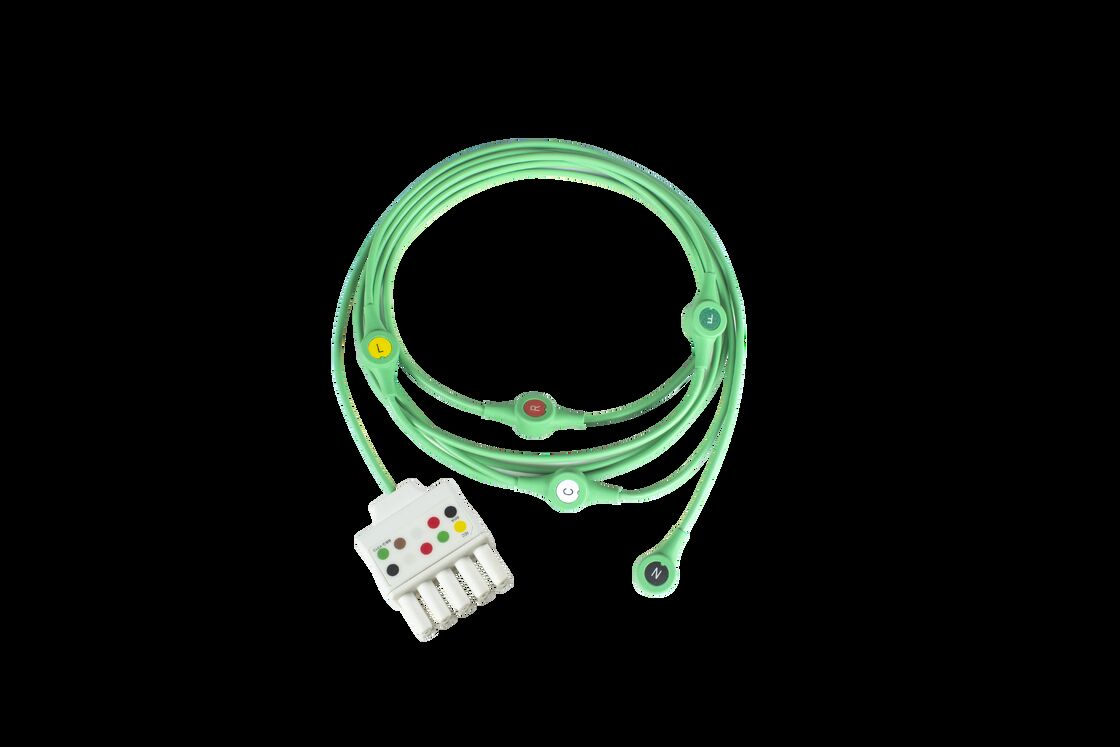Siemen Draeger Monolead MS16160 MS16161 ECG EKG patient Cable and Leadwires 3  Lead wire Dual 5Pin