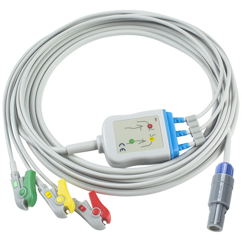 Samsung 7pin 3Lead one piece ECG Cable and leadwires