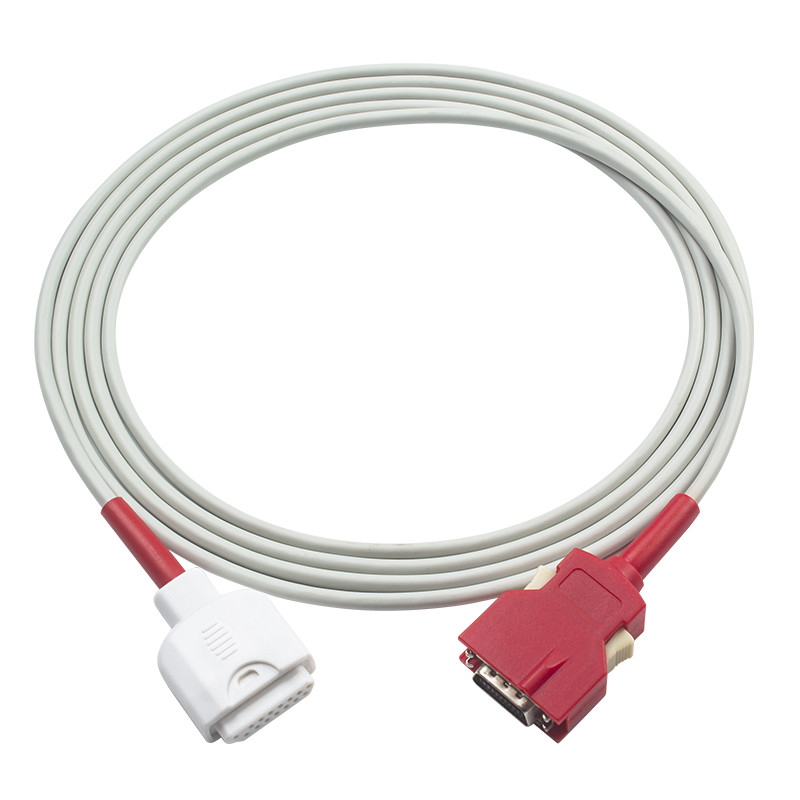 Red Spo2 Cable for M-asi-mo Pulse Ox Cable SpO2 Sensor Red Tech SpO2 Extension Cable 2406