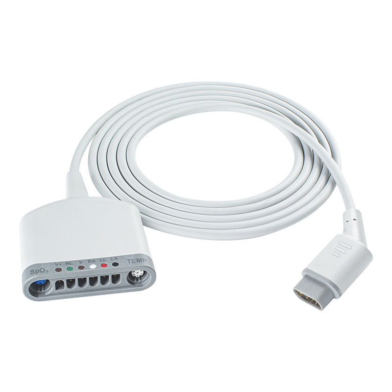 SpO2 6Lead ECG Patient Cable 3.5M With SpO2/Temperature/ECG Fucntion