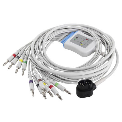 Welch Allyn Ecg Cable Model:1500 RE-PC-AHA-BAN ECG Cable And Leadwires IEC 4.0Banana