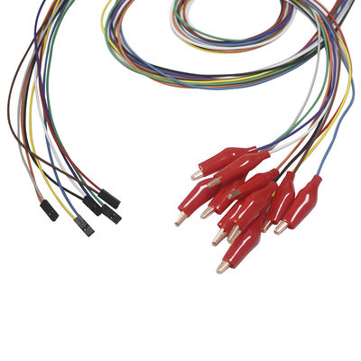 DuPont 2 Pin Plug Grabber with soft outer shell EEG Electrodes Leadwires Plated gold EEG Lead wire Electrode