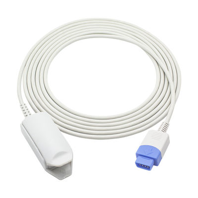 GE Datex Ohmeda OxyTip TruSignal Tech TS-F-D SpO2 Sensor 9Pin Adult Finger Clip SpO2 Probe I4 With E-Series Modules