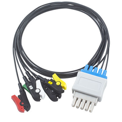 Datex MRI Radiao Translucent Cable 5 Lead X-Ray ECG Lead Wire
