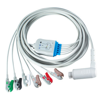 Corpuls 3 6Lead IEC Grabber Patient Cable with AHA/ IEC Lead Color Coding